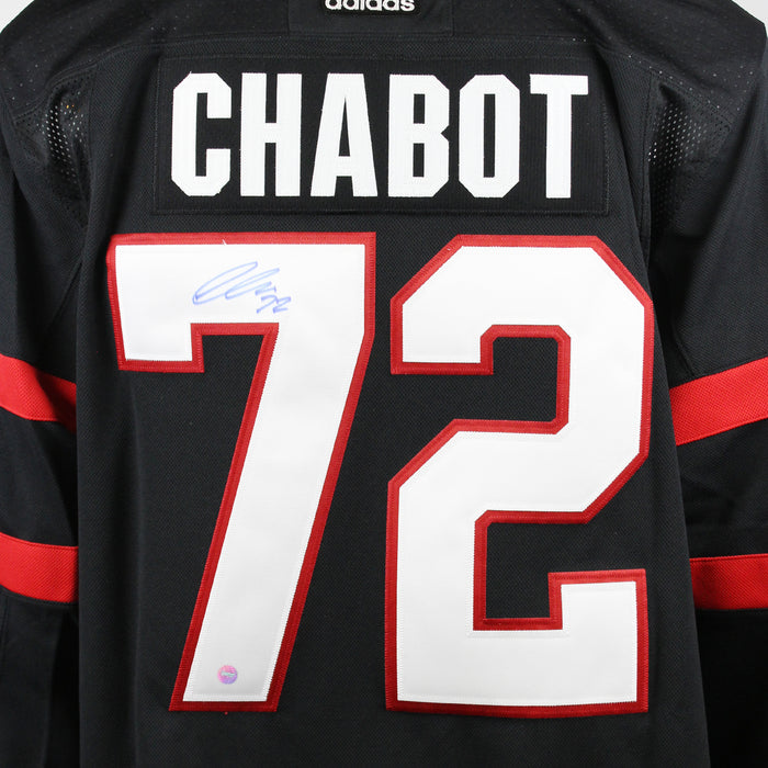 Thomas Chabot Signed Jersey Ottawa Senators Black Adidas