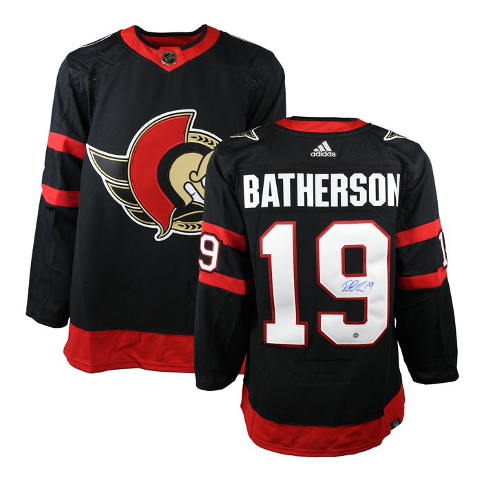 Drake Batherson Signed Jersey Ottawa Senators Black Adidas