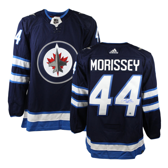 Josh Morrissey Signed Jersey Winnipeg Jets Blue Adidas