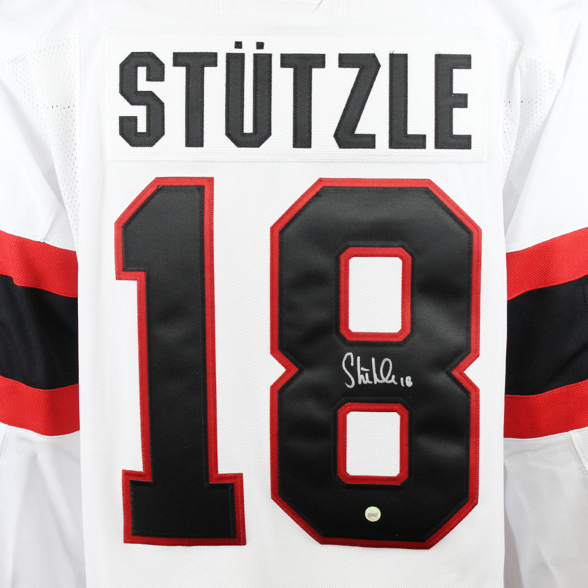 Tim Stutzle Signed Jersey Ottawa Senators White Adidas - Frameworth Sports Canada 