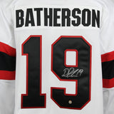 Drake Batherson Signed Jersey Ottawa Senators White Adidas