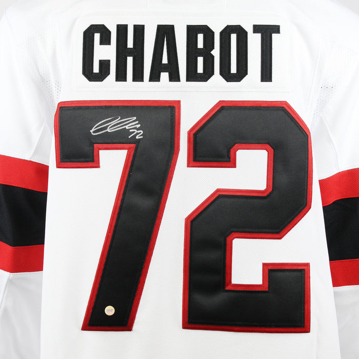 Thomas Chabot Signed Jersey Ottawa Senators White Adidas