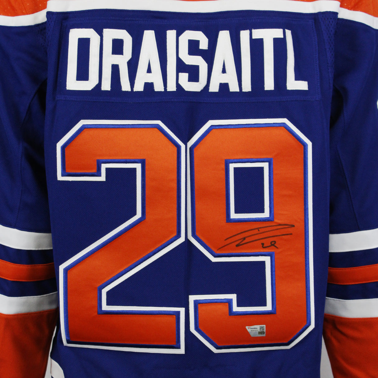 Leon Draisaitl Signed Edmonton Oilers Alternate Blue Adidas Authentic Jersey - Frameworth Sports Canada 