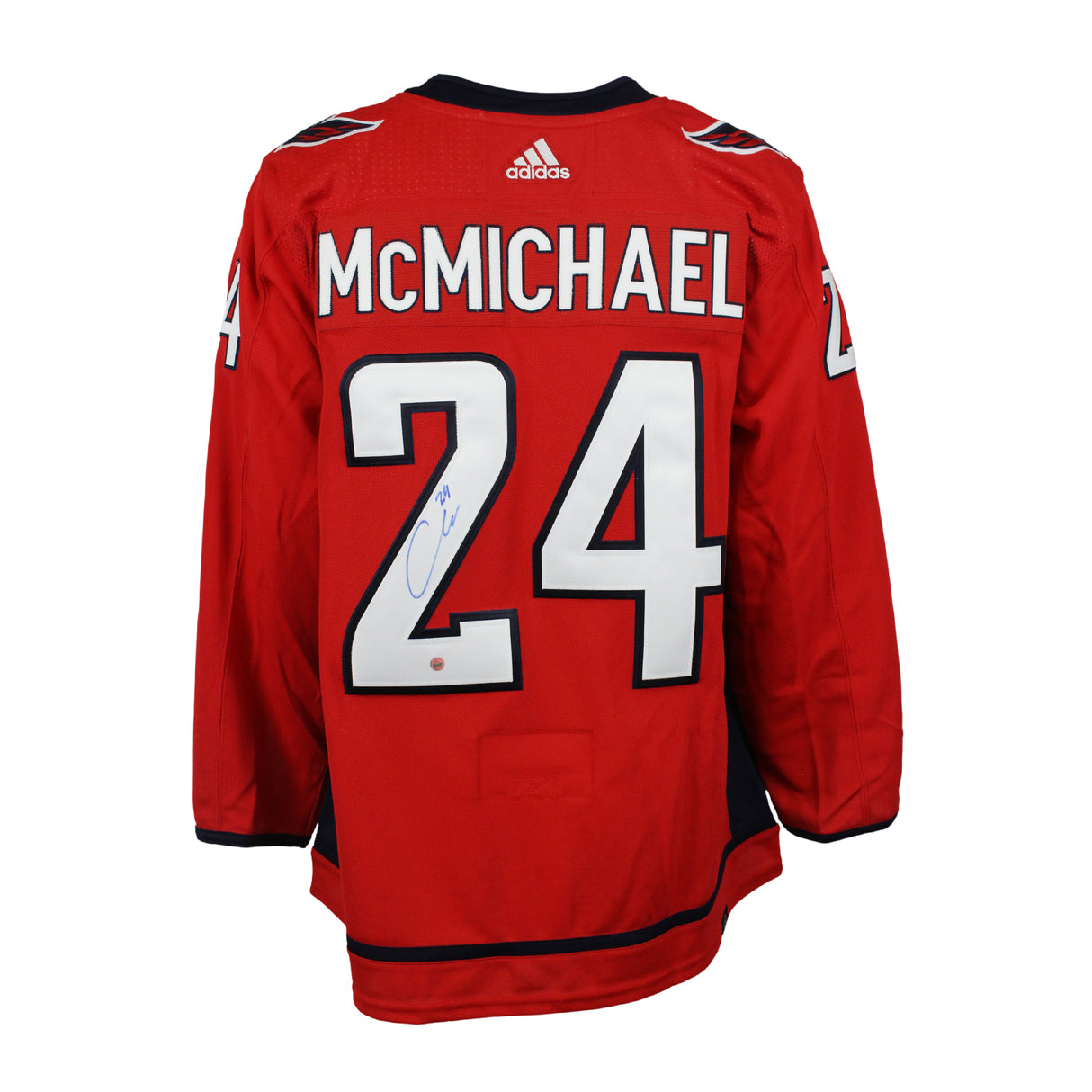 Connor McMichael Signed Jersey Washington Capitals Red Adidas - Frameworth Sports Canada 