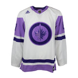 Kyle Connor Signed Jersey Winnipeg Jets 2022 Hockey Fights Cancer Adidas