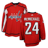 Connor McMichael Signed Jersey Washington Capitals Red Adidas