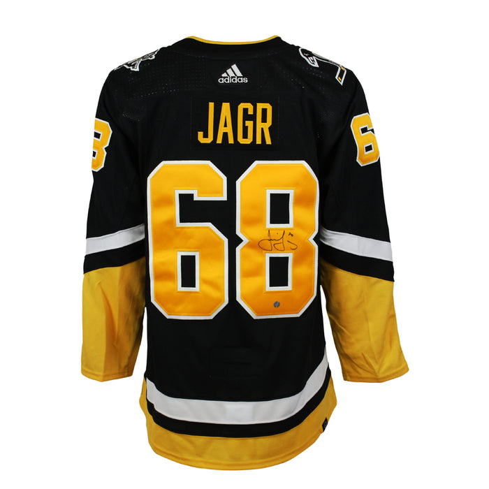 Jaromir Jagr Signed Jersey Pittsburgh Penguins Third Black Adidas w Retirement Patch