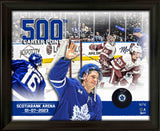 Mitch Marner Signed Framed Toronto Maple Leafs Puck with 500 Points Collage (Limited Edition of 116)