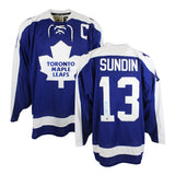 Mats Sundin Signed Jersey Toronto Maple Leafs Blue Team Classic Adidas