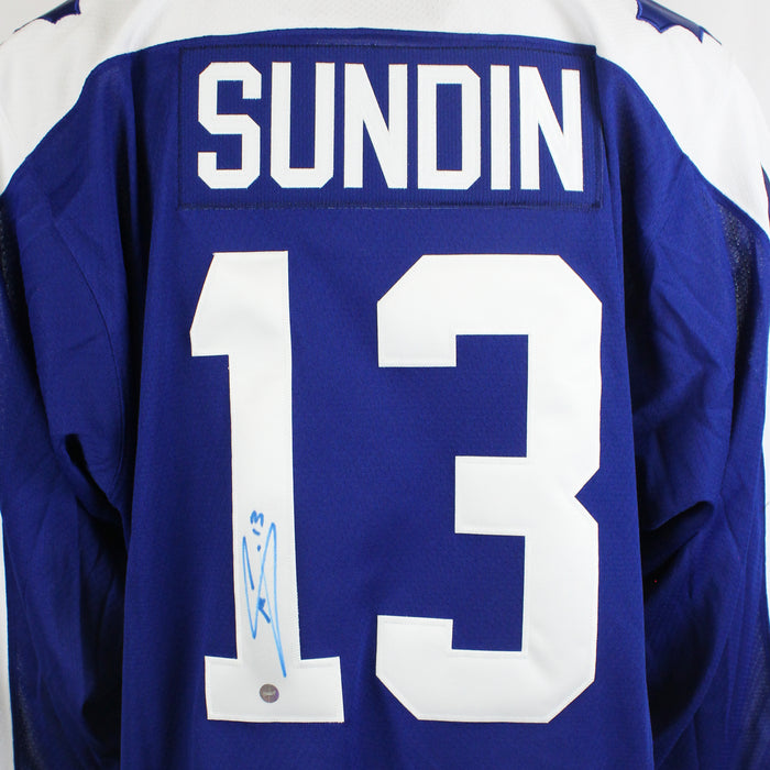 Mats Sundin Signed Jersey Toronto Maple Leafs Blue Team Classic Adidas