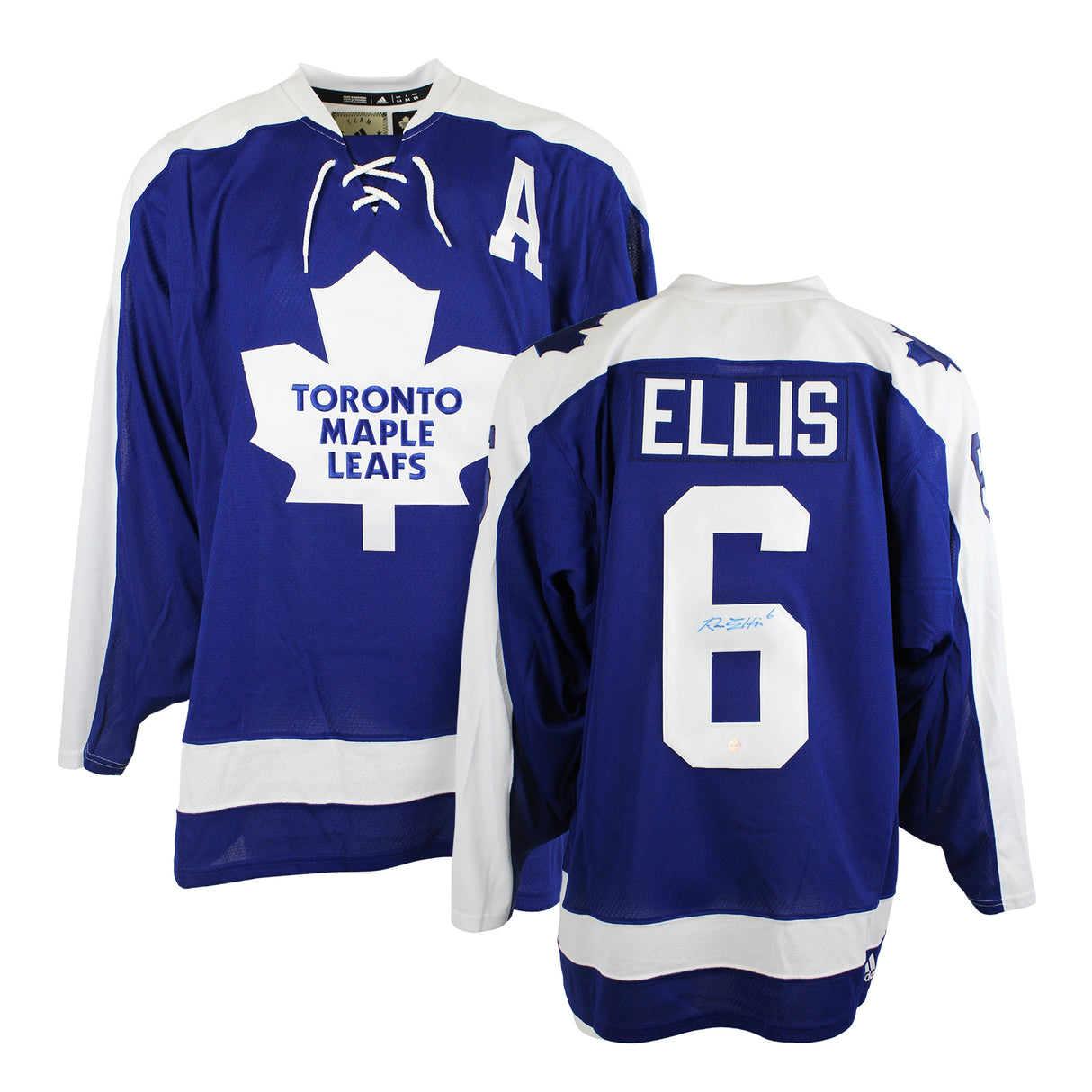 Ron Ellis Signed Jersey Toronto Maple Leafs Blue Team Classic Adidas - Frameworth Sports Canada 