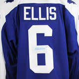 Ron Ellis Signed Jersey Toronto Maple Leafs Blue Team Classic Adidas