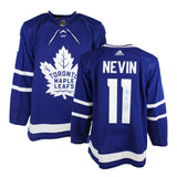 Bob Nevin Signed Jersey Toronto Maple Leafs Adidas  Blue