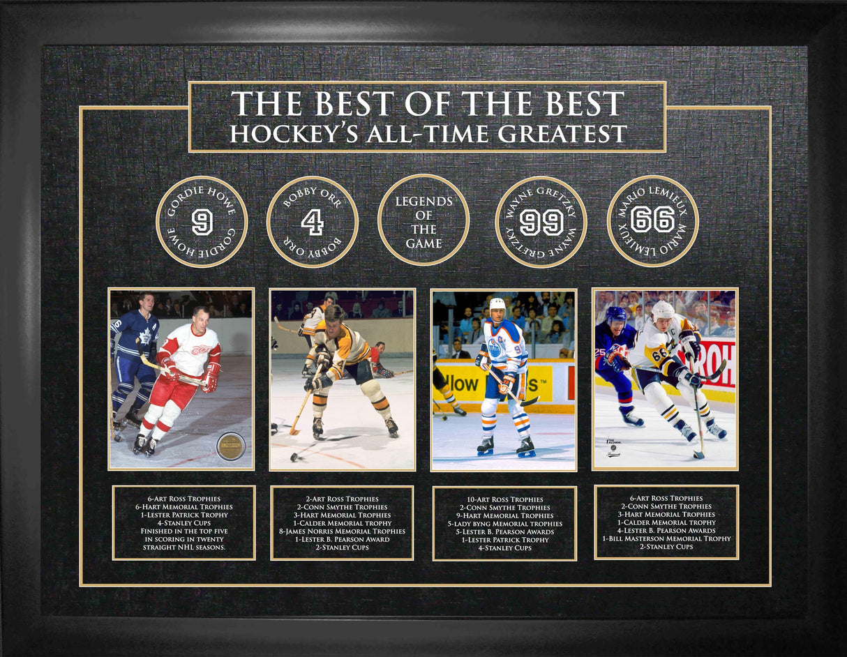 Best of The Best Unsigned Howe/Orr/Gretzky/Lemieux