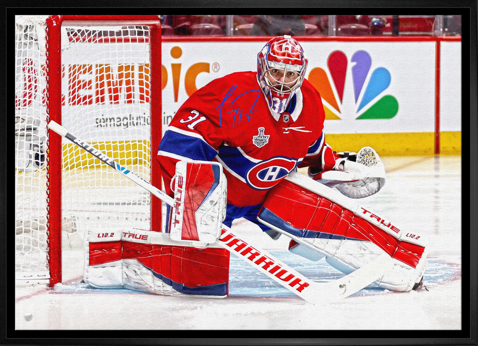 **PRE-ORDER** Carey Price Signed 20x29 Canvas Framed Canadiens (EXPO EXCLUSIVE)