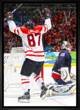 Sidney Crosby Team Canada Framed 20x29 Golden Goal Celebration Canvas