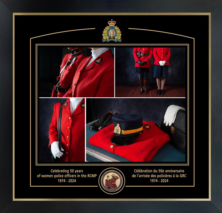 50th Anniversary of Women in the RCMP – Commemorative Framed Piece