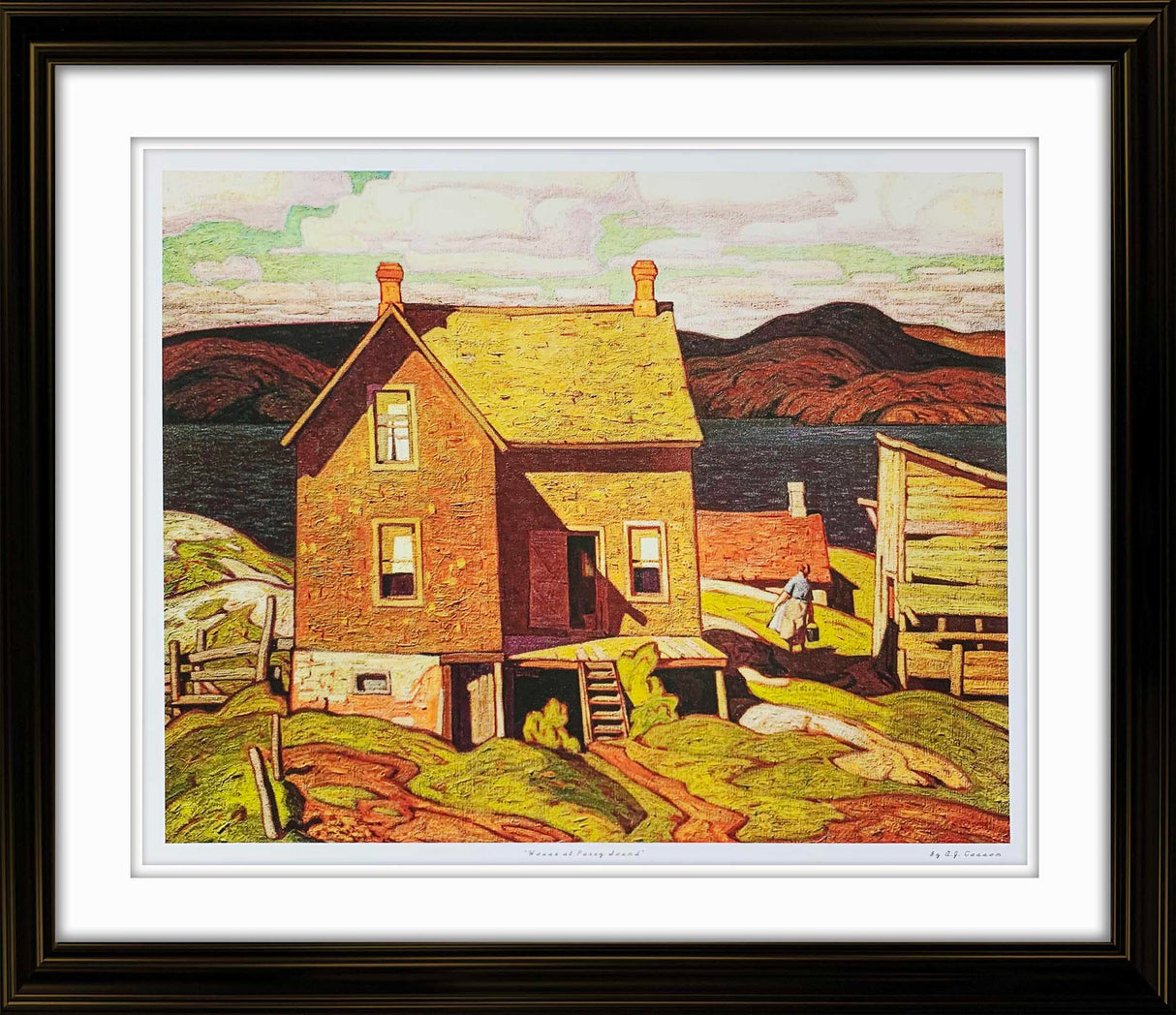 House At Parry Sound Framed Print 22x25.5 by A.J. Casson - Frameworth Sports Canada 