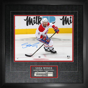 **PRE-ORDER** Shea Weber Signed 11x14 Etched Mat Canadiens Skating-H (EXPO EXCLUSIVE)