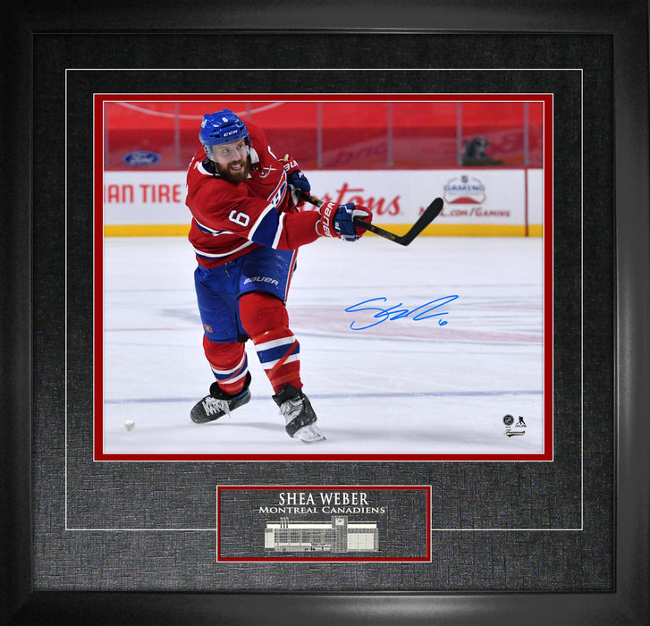 **PRE-ORDER** Shea Weber Signed 16x20 Etched Mat Canadiens (EXPO EXCLUSIVE)