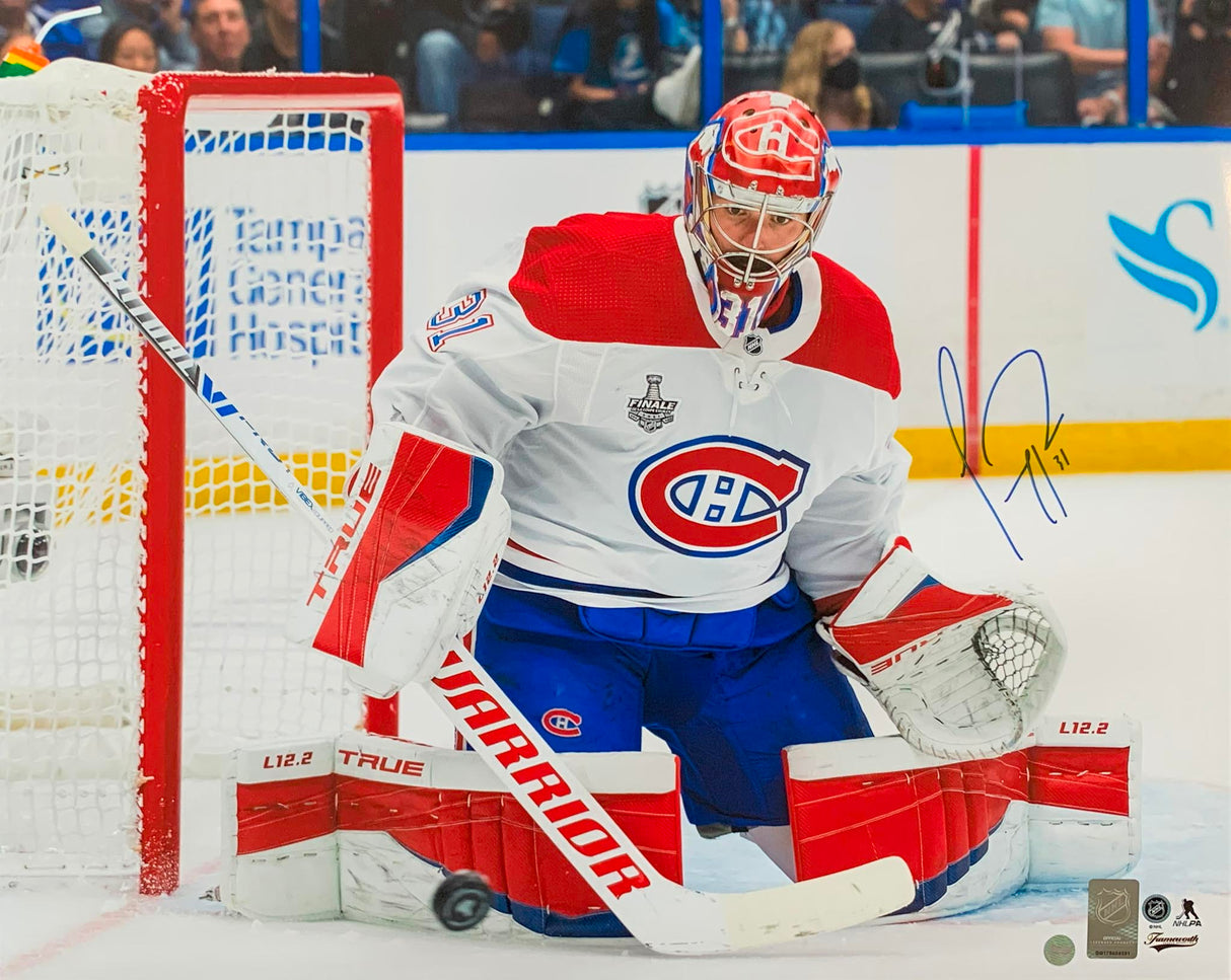 Carey Price Signed 16x20 Photo Canadiens White Action-H