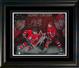 Sidney Crosby Signed 11x14 Framed Team Canada World Juniors Print L/E 28