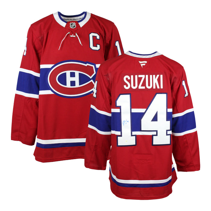 Nick Suzuki Signed Jersey Canadiens Red Fanatics Premium