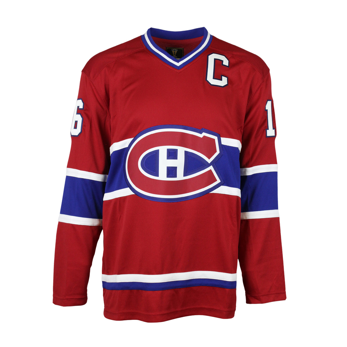 Henri Richard Signed Jersey Montreal Canadiens Red Vintage Fanatics - Frameworth Sports Canada 