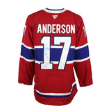 Josh Anderson Signed Jersey Canadiens Red Fanatics Premium - Frameworth Sports Canada 