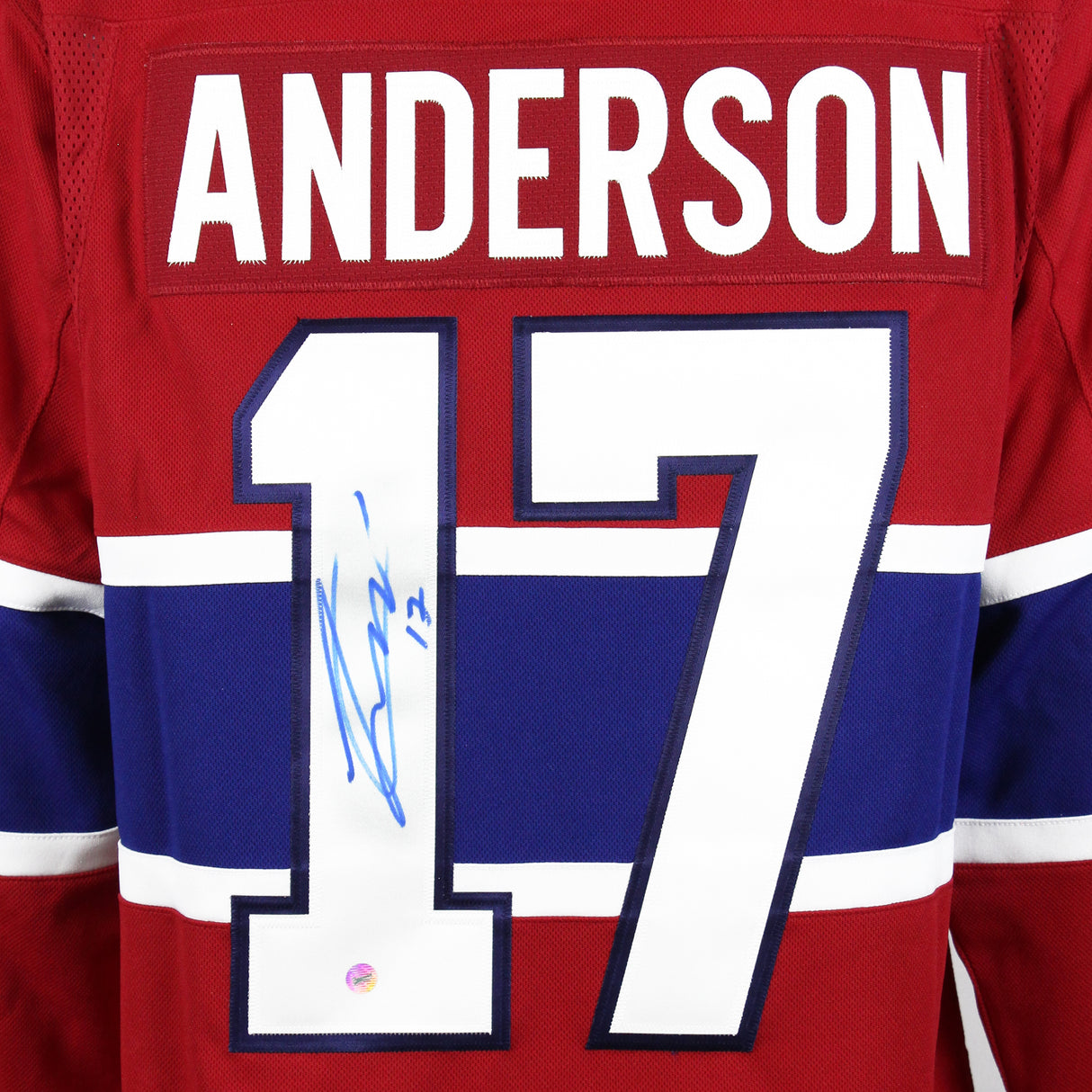 Josh Anderson Signed Jersey Canadiens Red Fanatics Premium - Frameworth Sports Canada 