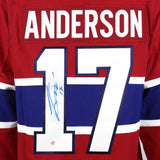 Josh Anderson Signed Jersey Canadiens Red Fanatics Premium - Frameworth Sports Canada 