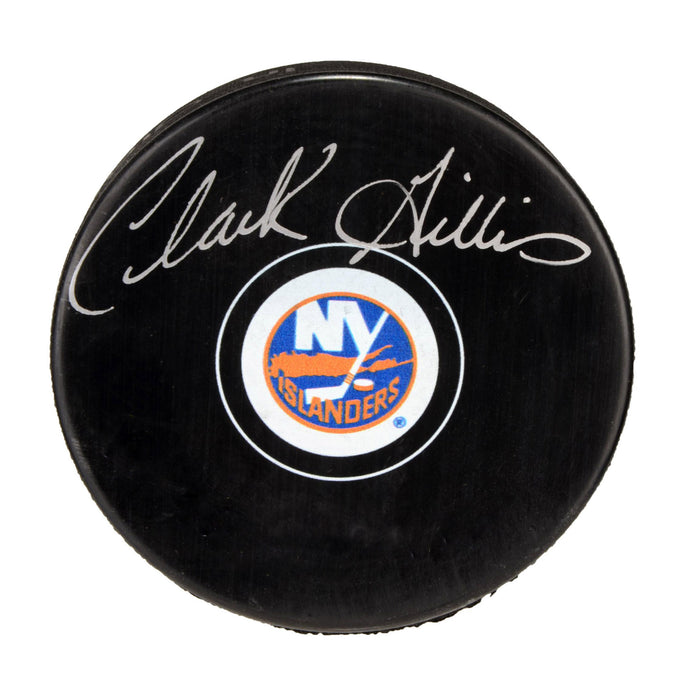 Clark Gillies Signed Puck Islanders