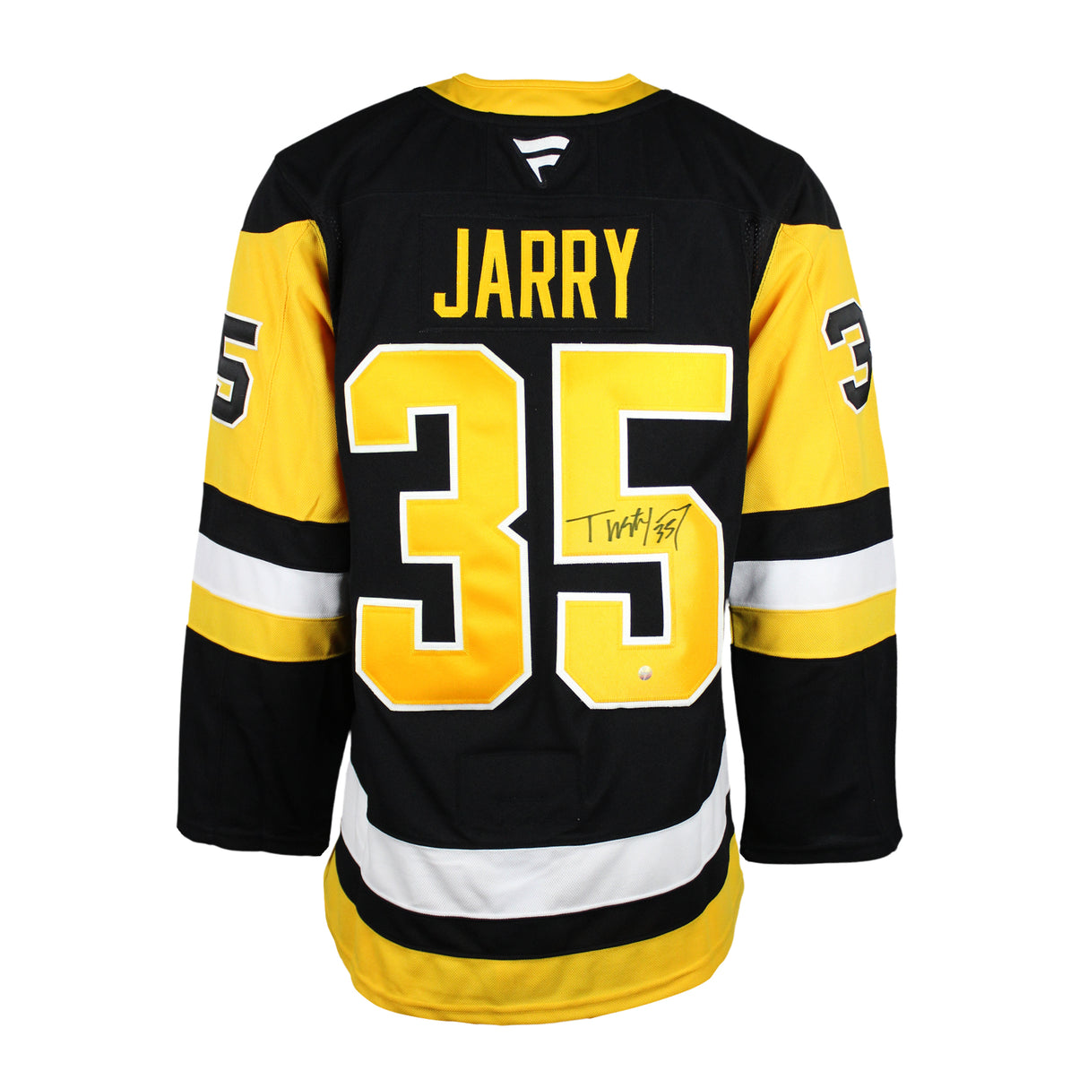 Tristan Jarry Signed Jersey Penguins Black Fanatics Premium - Frameworth Sports Canada 