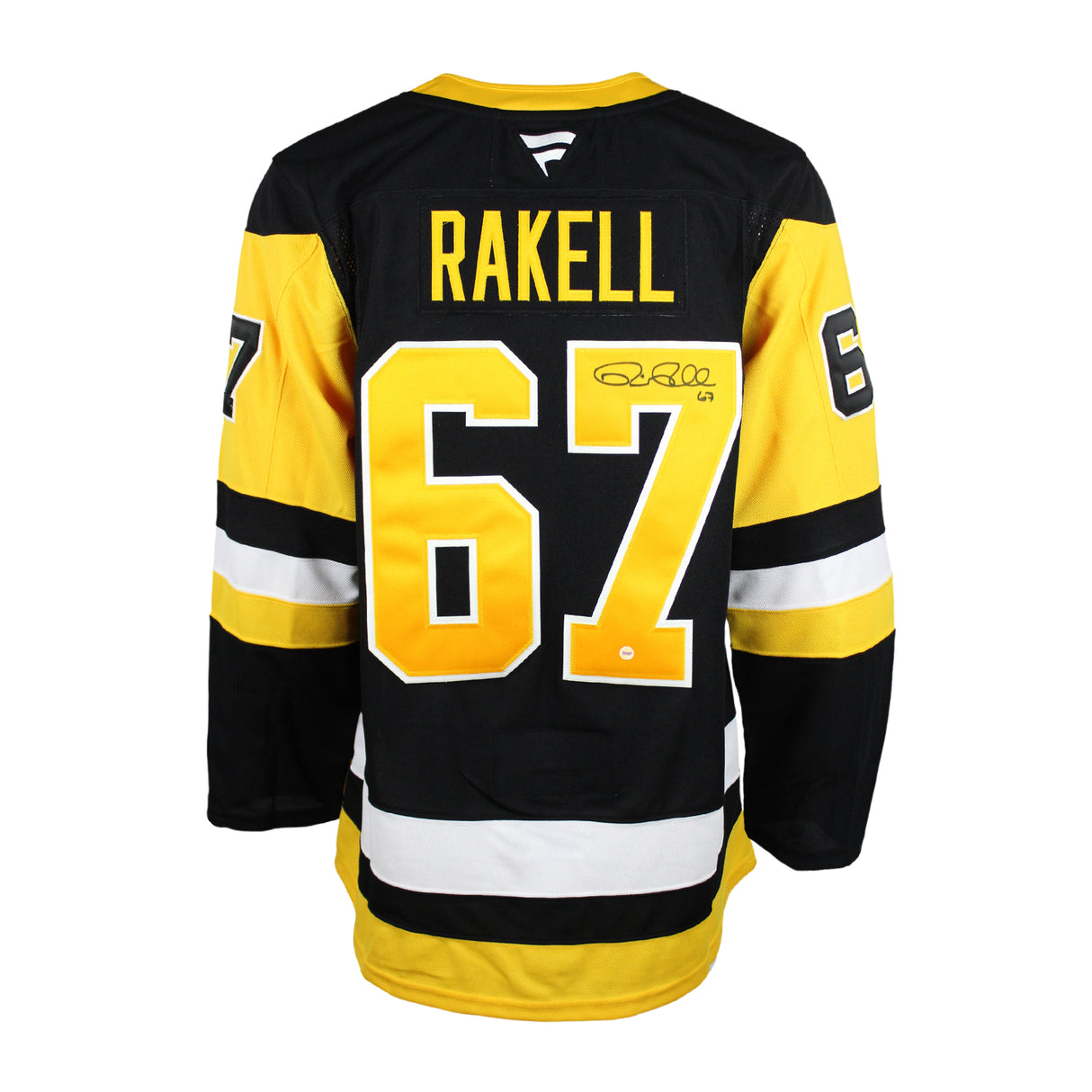 Rickard Rakell Signed Jersey Penguins Black Fanatics Premium