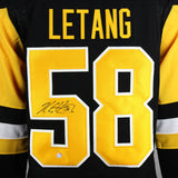 Kris Letang Signed Jersey Penguins Black Fanatics Premium - Frameworth Sports Canada 