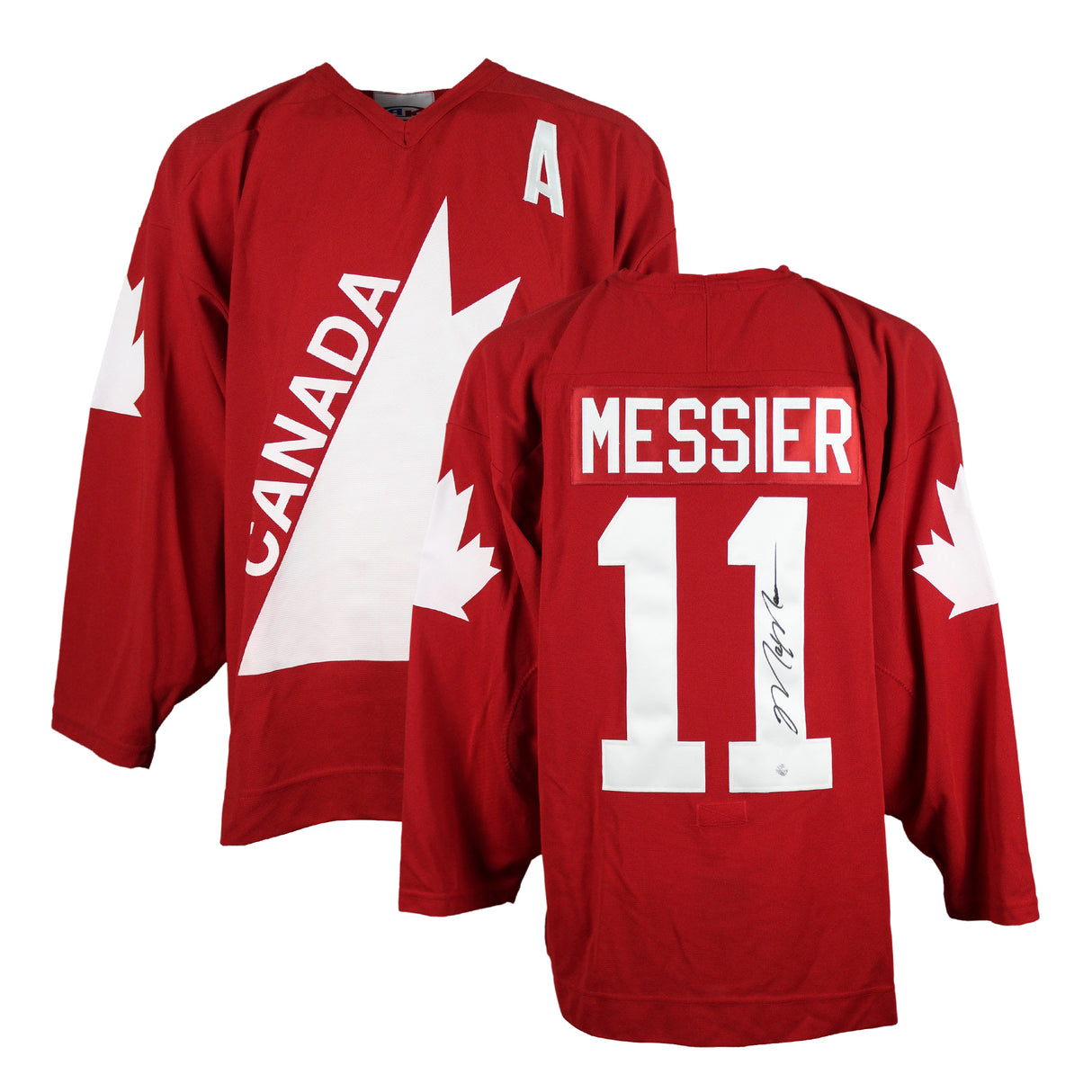 Mark Messier Signed Team Canada 1987 Canada Cup Red Replica Jersey