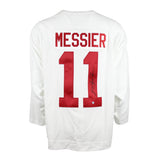 Mark Messier Signed Team Canada 1987 Canada Cup White Replica Jersey - Frameworth Sports Canada 