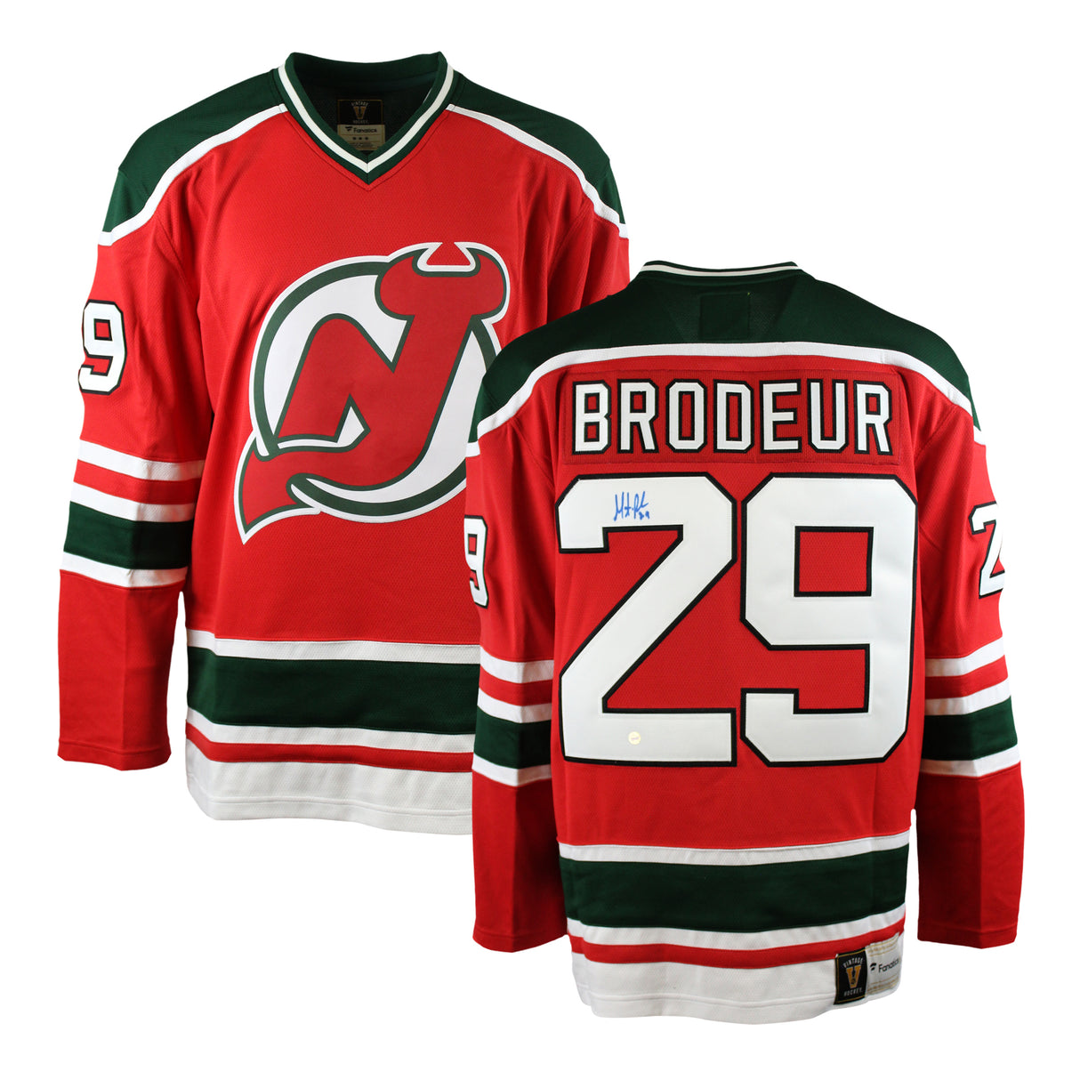 Martin Brodeur Signed Jersey New Jersey Devils Rookie Fanatics Vintage