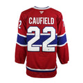 Cole Caufield Signed Jersey Canadiens Red Fanatics Premium #22 - Frameworth Sports Canada 