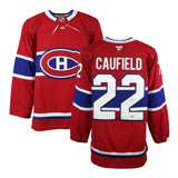 Cole Caufield Signed Jersey Canadiens Red Fanatics Premium #22 - Frameworth Sports Canada 