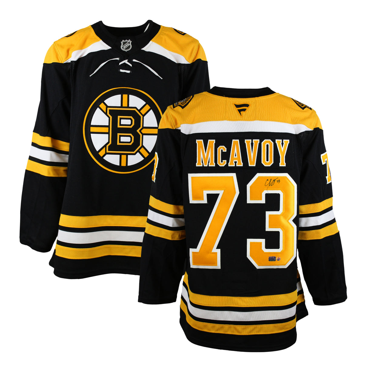 Charlie McAvoy Signed Jersey Bruins Black Fanatics Premium