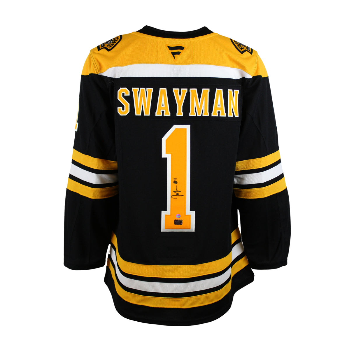 Jeremy Swayman Signed Jersey Bruins Black Fanatics Premium