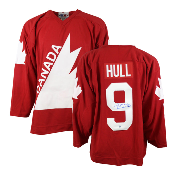 Bobby Hull Signed Signed Jersey Team Canada 1976 Replica Red