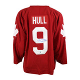 Bobby Hull Signed Signed Jersey Team Canada 1976 Replica Red - Frameworth Sports Canada 