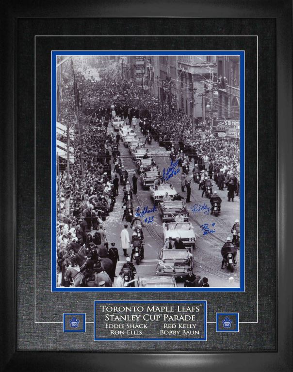 Toronto Maple Leafs Multi Signed Framed 16x20 Stanley Cup Parade
