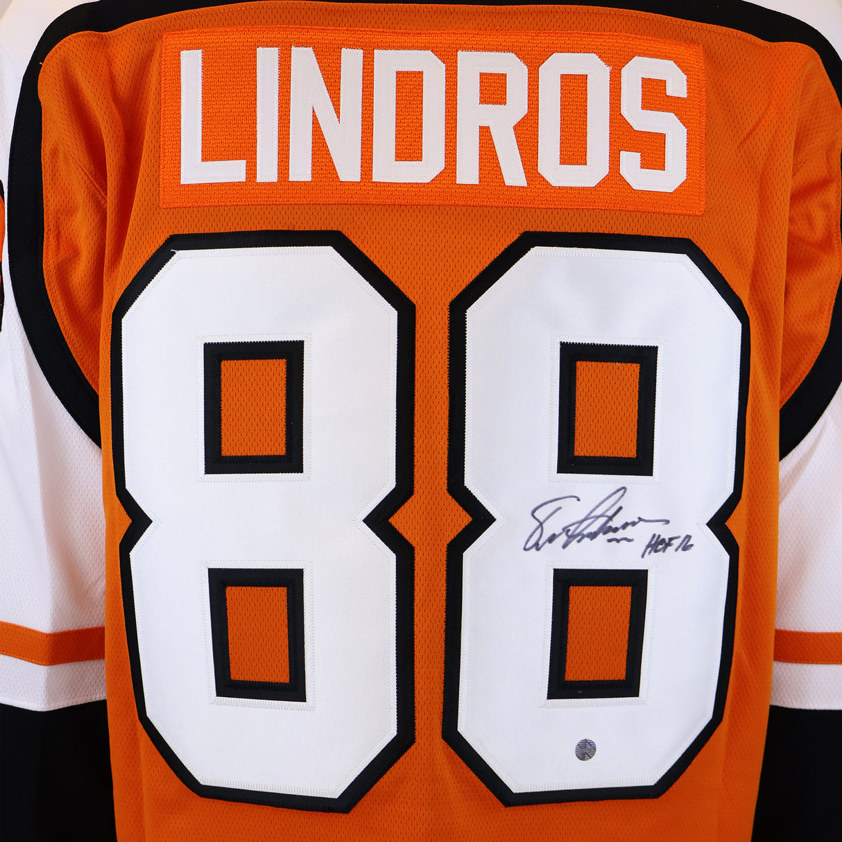 Eric Lindros Signed Jersey Philadelphia Flyers Fanatics Orange Vintage - Frameworth Sports Canada 