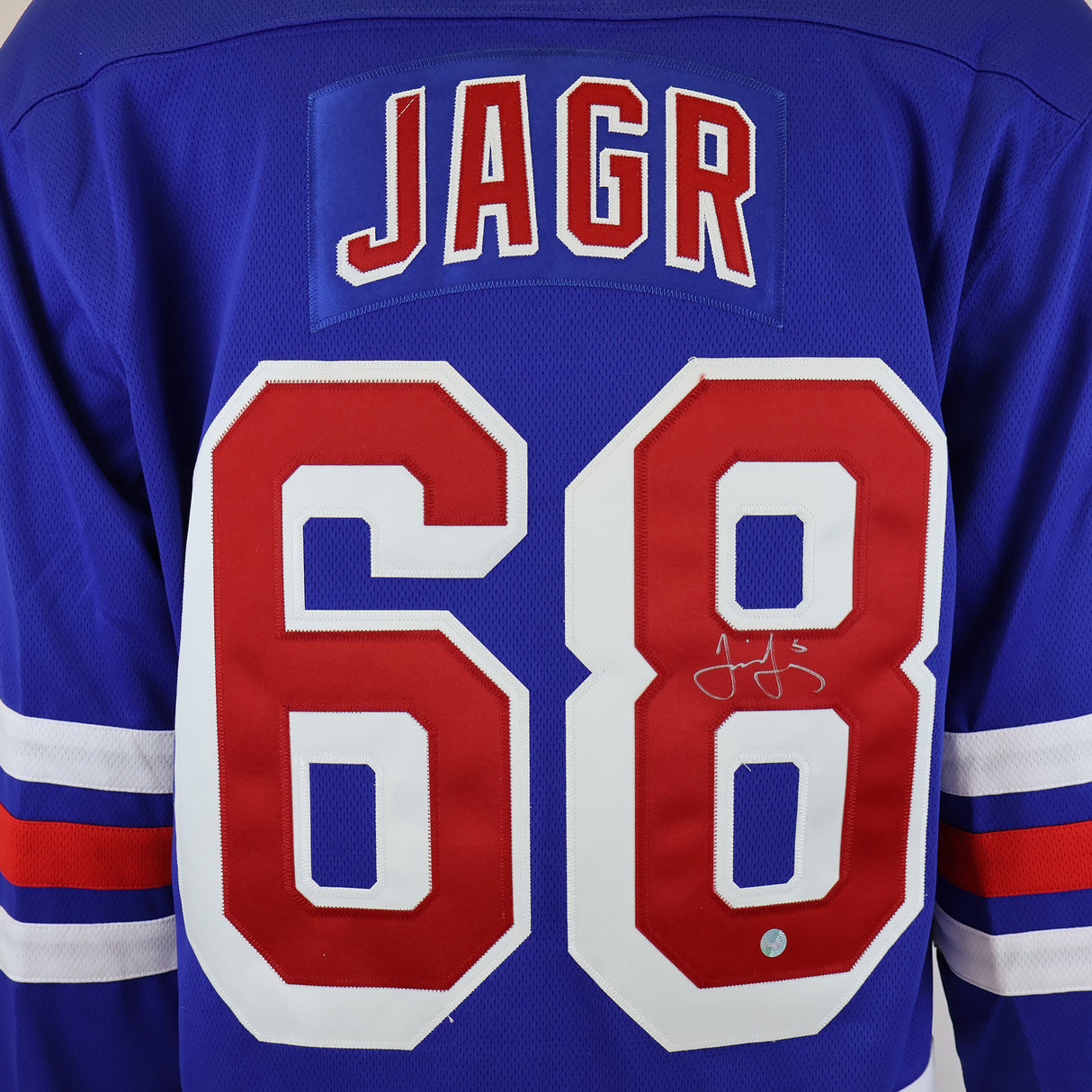 Jaromir Jagr Signed Jersey New York Rangers Fanatics Blue Vintage - Frameworth Sports Canada 