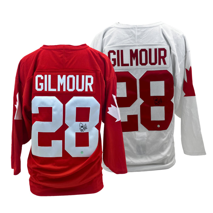 Doug Gilmour Signed Team Canada 1987 Canada Cup Replica Jersey Bundle