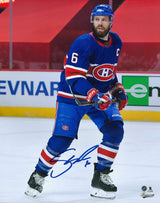 Shea Weber Signed 8x10 Montreal Canadiens Blue Action-V - Frameworth Sports Canada 