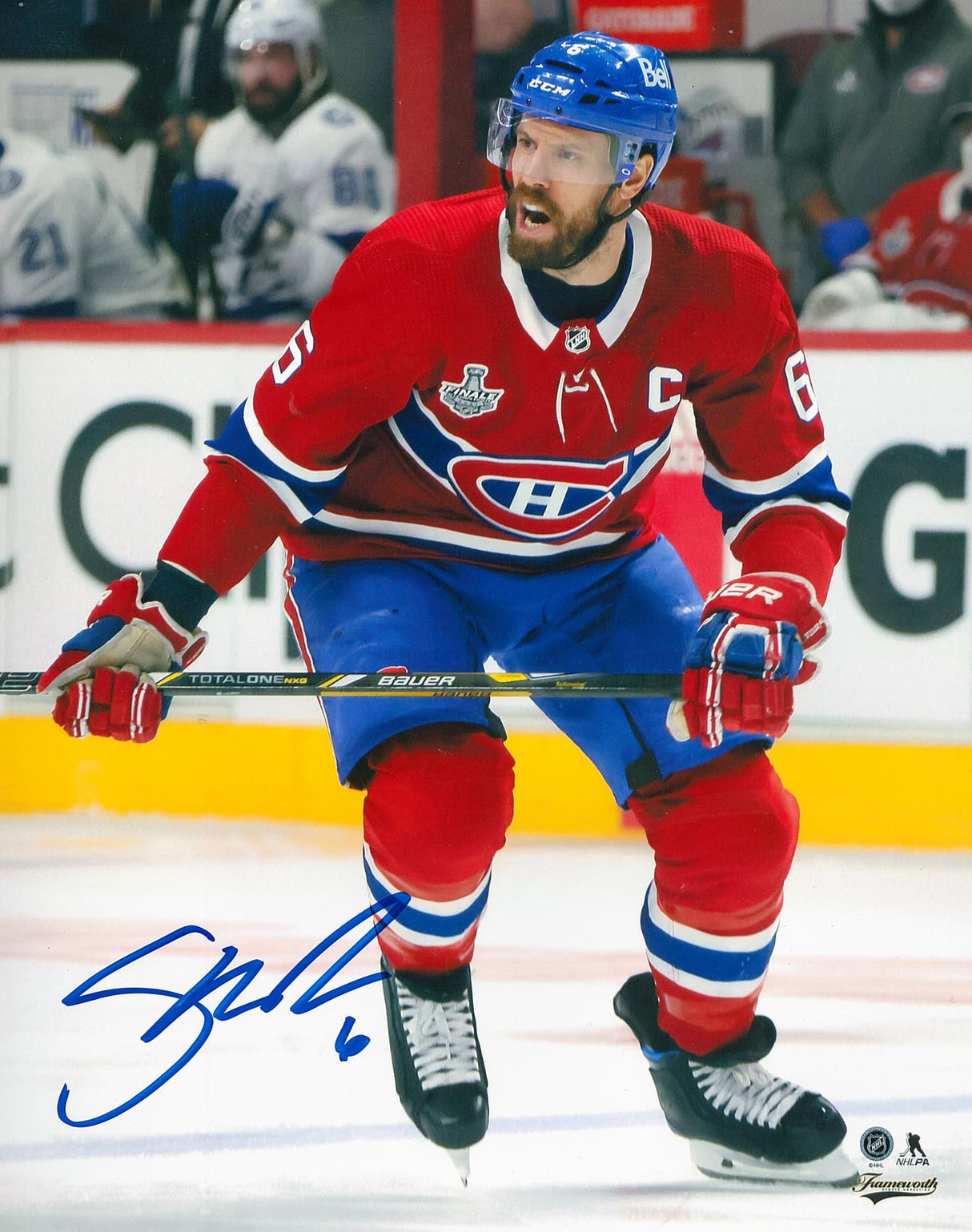 Shea Weber Signed 8x10 Montreal Canadiens Red Action-V - Frameworth Sports Canada 